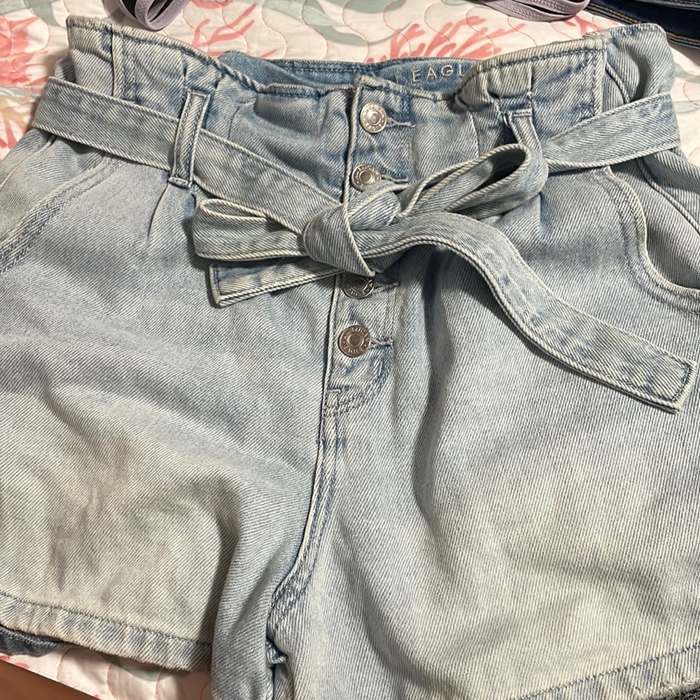 American Eagle Mom Paperbag Short
